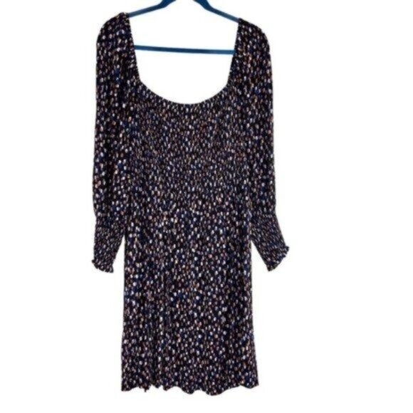 Eloquii Smocked Puff Sleeve Mini Dress - Picture 2 of 8